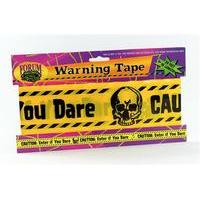 Yellow Warning Tape Decoration