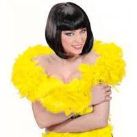 Yellow Ladies Feather Boa