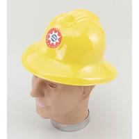 Yellow Plastic Fireman Helmet