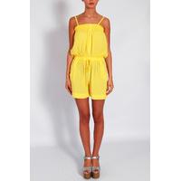 Yellow Buttoned Playsuit