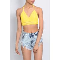 Yellow Crochet Bralet