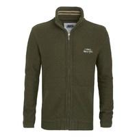 yellow full zip classic macaroni fleece top olive night