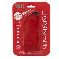 Ye Energy Pocket 3 Micro USB Power Bank - Red, Red