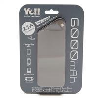 Ye Energy Pocket 4 Micro USB Power Bank - Grey, Grey