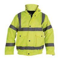 yellow class 3 hi viz bomber jacket sml