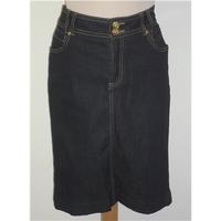 yesyes size 12 dark navy denim skirt