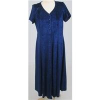 Yessica size 14 dark blue button through dress