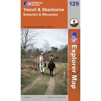 Yeovil & Sherborne - OS Explorer Map Sheet Number 129