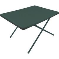YELLOWSTONE RESIN ADJUSTABLE CAMPING TABLE (GREEN)