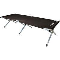 yellowstone folding single camp bed black