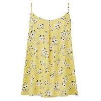 Yellow Floral Strappy Cami Top