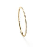 Yellow Gold Round Full-Pave Bangle