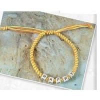 Yellow Happy Cord Bracelet