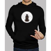 yip yip into the moonlight mens hoodie
