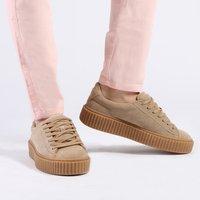 yinka creepers faux suede and gum sole beige