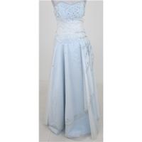 Yipuan size 12 pale blue embellished long evening gown