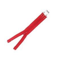 ykk 15 cm nylon zip in red