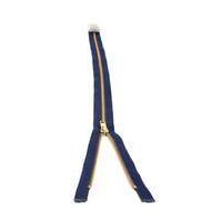 YKK Medium Weight Brass Elements Zip 66 cm Navy Blue