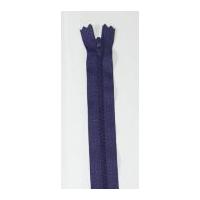 ykk nylon closed end dress zip 55cm purple