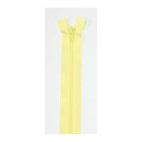 ykk nylon closed end dress zip 25cm lemon yellow