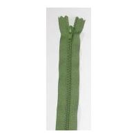 ykk nylon closed end dress zip 25cm olive green