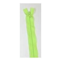 YKK Nylon Closed End Dress Zip 25cm Flo Green