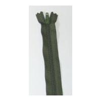 YKK Nylon Closed End Dress Zip 25cm Moss Green