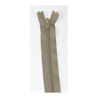 ykk nylon closed end dress zip 25cm light khaki