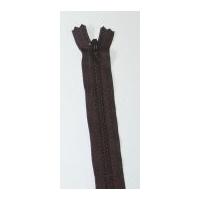 ykk nylon closed end dress zip 30cm dark brown