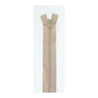 YKK Nylon Closed End Dress Zip 40cm Beige