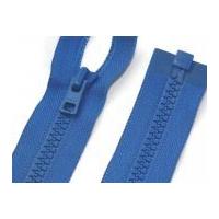 YKK Vislon Open End Chunky Extra Strong Zips 45cm Saxe Blue