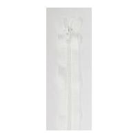YKK Nylon Closed End Dress Zip 30cm White