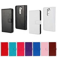 YMX-Solid color Light Surface PU Leather Full Body Wallet Protective Case with Card Slot for LG G2(Assorted Color)
