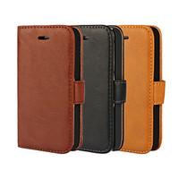 YMX Solid color Crystal Surface PU Leather Full Body Cover with Card Slot for iPhone 5/5S