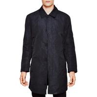 ymc numanoid coat black mens trench coat in black