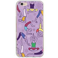 Yoga Pattern Cartoon PC Hard Case Back Cover For Apple iPhone 6s 6 Plus SE/5s/5