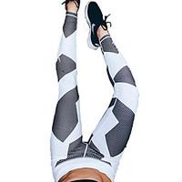 Yoga Pants Pants/Trousers/Overtrousers Breathable Compression Sweat-wicking Comfortable Natural Stretchy Sports Wear White Women\'sYoga