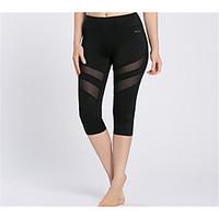 Yoga Pants 3/4 Tights BottomsQuick Dry Breathable Soft Compression Anti-skidding/Non-Skid/Antiskid Limits Bacteria Reduces Chafing