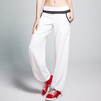 Yoga Pants Pants Breathable / Sweat-wicking / Static-free Natural Stretchy Sports Wear White / Red