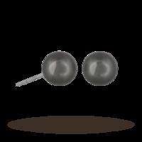 Yoko London White Gold Tahitian Pearl Stud Earrings