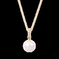 Yoko London 18ct Gold Pearl and Diamond Pendant