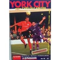 York City v Carlisle Utd - Divsion 3 - 11th March 2000