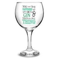 You Can\'t Buy Happiness Gin Balloon Glas