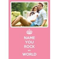 You Rock My World | Photo Upload Valentines Card