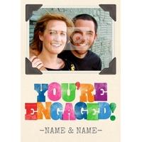 You\'re Engaged | Photo Engagement Card