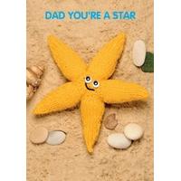 youre a star fathers day card