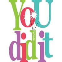 you did it | congratulations card