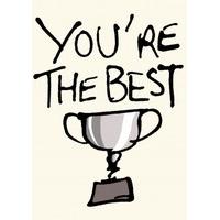 You\'re The Best Trophy | Congratulations Card | LL1126