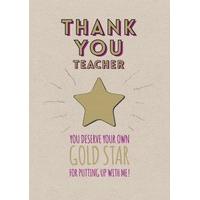 Your Own Gold Star | Thank You Card | AF1273