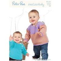 Yoked Sweaters, Pinafore Dress and Hat in Peter Pan Merino Baby DK (P1183) Digital Version